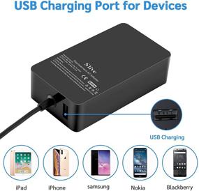 img 1 attached to Улучшенное зарядное устройство для Surface Pro, 44 Вт 15В 2.58А, совместимо с Microsoft Surface Pro 3, Pro 4, Pro 5, Pro 6, Pro 7, Pro X, Surface Laptop 1/2, Surface Book и Surface Go, работает с 44 Вт, 36 Вт, 24 Вт.
