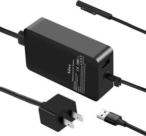 img 3 attached to Улучшенное зарядное устройство для Surface Pro, 44 Вт 15В 2.58А, совместимо с Microsoft Surface Pro 3, Pro 4, Pro 5, Pro 6, Pro 7, Pro X, Surface Laptop 1/2, Surface Book и Surface Go, работает с 44 Вт, 36 Вт, 24 Вт.