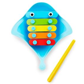 img 2 attached to 🎶 Манчкин Дингрей Ксилофон: Фонтанчики с музыкальной игрушкой для ванны