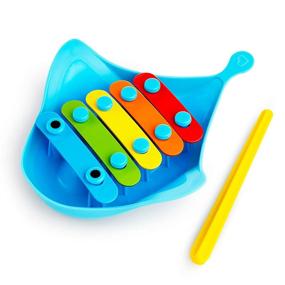 img 1 attached to 🎶 Манчкин Дингрей Ксилофон: Фонтанчики с музыкальной игрушкой для ванны