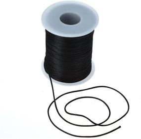 img 1 attached to 📿 Satin Rattail Cord: 79m Nylon Cord for DIY Necklace, Bracelet, Jewelry, and Beading Projects