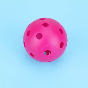 img 1 attached to 🏀 ToyMyToy Hollow Perforated Plastic Play Balls: 12pcs Golf Practice Training Sports Balls in Mixed Colors