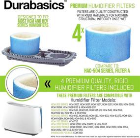 img 3 attached to 🌫️ Durabasics 4 Pack of Premium Humidifier Filters - Compatible with Honeywell HAC-504, HAC-504AW & Filter A - Replacement Filters for Honeywell Humidifiers