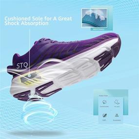 img 2 attached to STQ Platform Cushioned Breathable Comfortable Women's Shoes for Athletic