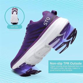 img 1 attached to STQ Platform Cushioned Breathable Comfortable Women's Shoes for Athletic