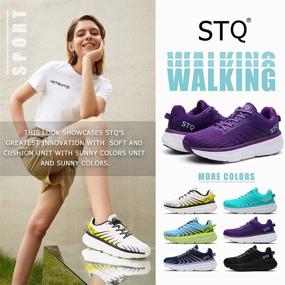 img 3 attached to STQ Platform Cushioned Breathable Comfortable Women's Shoes for Athletic