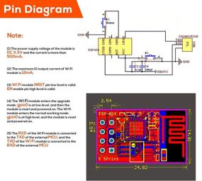 img 2 attached to 🔌 SZDoit 2021 Инструмент для скачивания Flash ESP8266/записи кода + 5шт ESP01 ESP-01s WiFi модуль: Полный комплект беспроводной серийной связи Arduino