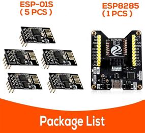 img 3 attached to 🔌 SZDoit 2021 Инструмент для скачивания Flash ESP8266/записи кода + 5шт ESP01 ESP-01s WiFi модуль: Полный комплект беспроводной серийной связи Arduino