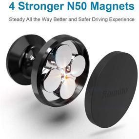 img 2 attached to 📱 2021 New Version! 2 Pack Magnetic Car Phone Holder - Strong Magnets, Case Friendly - Mount for 4-6.7 inch Phones