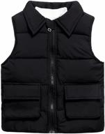 vtuaol casual insulated sleeveless jackets: stylish boys' clothing for all seasons logo