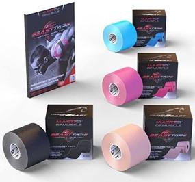 img 2 attached to 🏊 Waterproof Kinesiology Tape: Therapeutic Sports Tape for Knee, Shoulder, Elbow, Ankle - Stay Active, Stay Protected