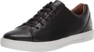 👞 stylish black leather fashion sneakers for men - clarks costa men's shoes logo