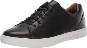 img 4 attached to 👞 Stylish Black Leather Fashion Sneakers for Men - CLARKS Costa Men's Shoes