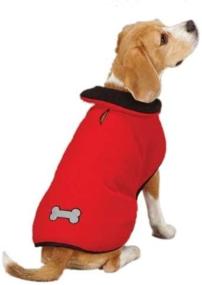 img 2 attached to 🐶 Red Reflective Thermal Pet Jacket by Zack & Zoey