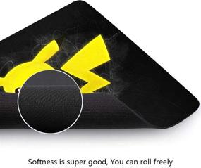 img 1 attached to Gaming Waterproof Non Slip Mousepad Pikachu