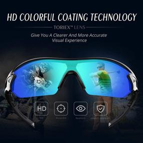 img 3 attached to 🕶️ Enhance Performance with TOREGE Polarized Interchangeable Sports Sunglasses