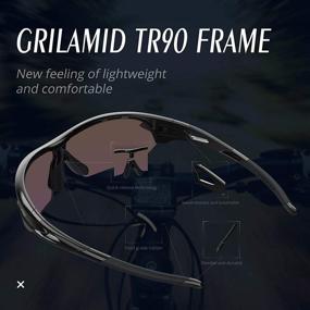 img 1 attached to 🕶️ Enhance Performance with TOREGE Polarized Interchangeable Sports Sunglasses