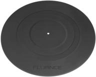 🎶 optimize your vinyl experience with fluance rubber black turntable platter mat - premium silicone design for audiophile-grade vinyl record players (pfhtrp) logo