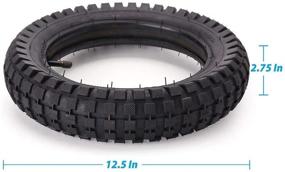 img 3 attached to 🛴 LotFancy Heavy Duty Scooter Tire & Inner Tube Set for Razor MX350 MX400 Dirt Rocket, X-Treme X-560 - 12.5x2.75 (12-1/2x2.75) Mini Pocket Bikes