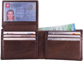 img 3 attached to DiLoro Leather Travel Wallet for Men - Windows, Men's Accessories in Wallets, Card Cases & Money Organizers