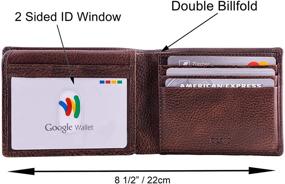 img 2 attached to DiLoro Leather Travel Wallet for Men - Windows, Men's Accessories in Wallets, Card Cases & Money Organizers