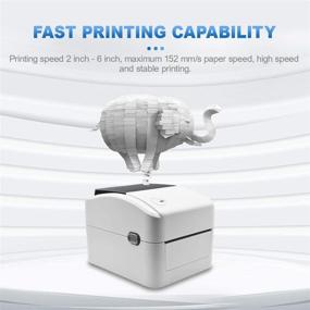 img 2 attached to 🖨️ 4x6 inch Thermal Direct Label Printer – Supports Amazon, eBay, PayPal, Etsy, Shopify, Shipstation, Stamps.com, UPS, USPS, FedEx, DHL – Compatible with Windows & Mac – Roll & Fanfold Printing (Micmi)