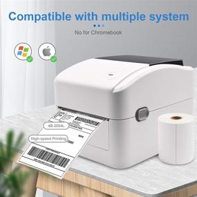 img 3 attached to 🖨️ 4x6 inch Thermal Direct Label Printer – Supports Amazon, eBay, PayPal, Etsy, Shopify, Shipstation, Stamps.com, UPS, USPS, FedEx, DHL – Compatible with Windows & Mac – Roll & Fanfold Printing (Micmi)