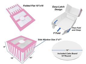img 3 attached to 🎂 Премиум защита сладости: Картонные коробки для безопасной транспортировки и хранения тортов