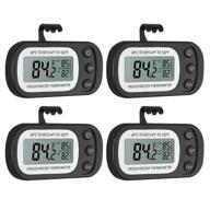 🌡️ camway waterproof digital fridge thermometer with max/min record function and large lcd display - 4 pack, includes 4pcs screwdriver logo