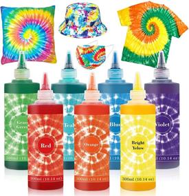 img 4 attached to 🌈 Vanstek Jumbo-Size Tie Dye Kit - 7 Colors, 10.14oz Fabric Dye for Parties, Family & Friends, 59 Pack - Ideal for Women, Kids, and Men