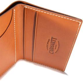 img 1 attached to 👝 Carhartt Leather Trifold Wallet - Contrasting Men's Accessories in Wallets, Card Cases & Money Organizers - Enhanced for SEO