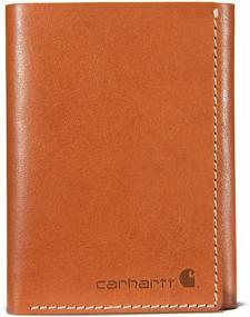 img 4 attached to 👝 Carhartt Leather Trifold Wallet - Contrasting Men's Accessories in Wallets, Card Cases & Money Organizers - Enhanced for SEO