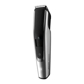 img 3 attached to Philips Series 5000 Norelco Cordless Beard Trimmer 🪒 with One Pass Technology and Washable Feature - Black/Silver