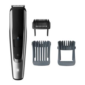 img 1 attached to Philips Series 5000 Norelco Cordless Beard Trimmer 🪒 with One Pass Technology and Washable Feature - Black/Silver