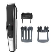 philips series 5000 norelco cordless beard trimmer 🪒 with one pass technology and washable feature - black/silver logo