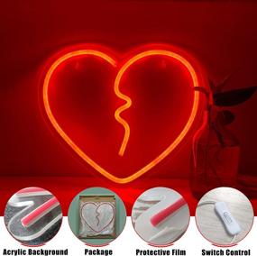 img 1 attached to Heart Bedroom Heartbroken Silicone USB Powered