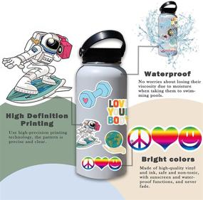 img 2 attached to 302 Cute Aesthetic Viny Waterproof Stickers Pack - Ideal for Water Bottles, Laptop, Phone, and Skateboard - Perfect Stickers for Teens, Girls, and Kids