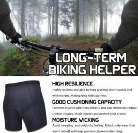 img 2 attached to 🩲 THRLEGBIRD Men's Padded Cycling Bike Shorts Underwear