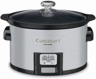 🥘 cuisinart psc-350 3.5 quart programmable slow cooker - silver - 9.5"h x 9.1"w x 12.67"l логотип