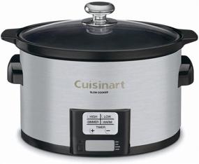 img 4 attached to 🥘 Cuisinart PSC-350 3.5 Quart Programmable Slow Cooker - Silver - 9.5"H x 9.1"W x 12.67"L