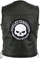 harley willie skull embroidered motorcycle logo