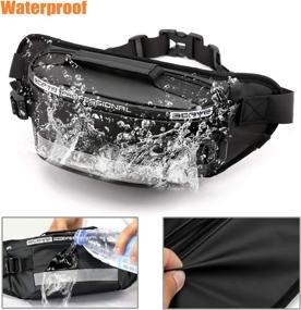 img 2 attached to 🎒 Fancy Fanny Packs: Stylish Waist Bag for Running, Hiking, Workout - Unisex Sport Phone Belt Bag for Men, Women, Girls, Boys - Tactical Shoulder Bag for Festivals, Gifts, Students