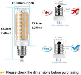 img 3 attached to 💡 Улучшенное освещение: Диммируемая лампа LED E12 для превосходного опыта освещения.