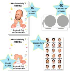 img 3 attached to 👶 40 Adorable Baby Shower Games - Scratch Off Lottery Raffle Cards Baby Shower Game - Hilarious Baby Shower Games - Who's the Baby's Daddy? - Set of 40 Cards