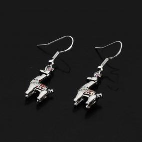 img 1 attached to 🦙 CENWA Llama Lover Jewelry: Adorable Tiny Llama Earrings and Kawaii Alpaca Gift