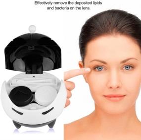 img 2 attached to Efficient and Portable Contact Lens Cleaning Machine: 5 Color Options, USB Washer Automatic (White)