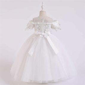 img 1 attached to Stunning Birthday Sequined Dresses: HXCMall Applique Embroidered Girls' Clothing