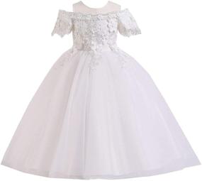 img 4 attached to Stunning Birthday Sequined Dresses: HXCMall Applique Embroidered Girls' Clothing