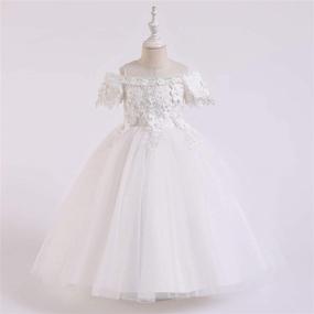 img 3 attached to Stunning Birthday Sequined Dresses: HXCMall Applique Embroidered Girls' Clothing