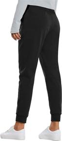 img 3 attached to 👖 Warm Fleece Sherpa-Lined Women's Joggers - Winter Lounge and Walking Pants by BALEAF